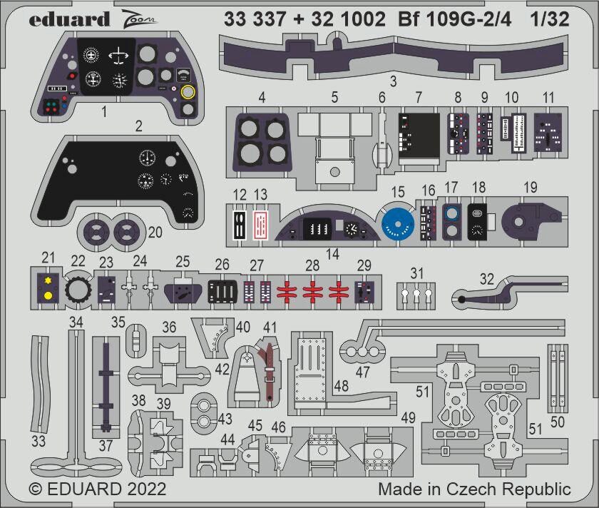 Eduard Accessories 33337 Bf 109G-2/4 for REVELL
