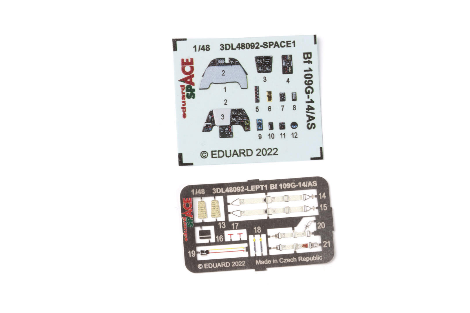Eduard Accessories 3DL48092 Bf 109G-14/AS SPACE for EDUARD