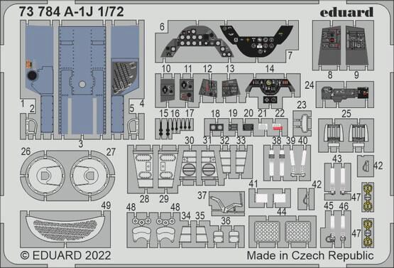 Eduard Accessories 73784 A-1J for HASEGAWA / HOBBY 2000