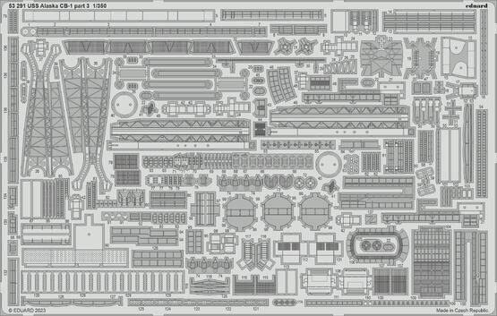 Eduard Accessories 53291 USS Alaska CB-1 part 3 1/350 HOBBY BOSS