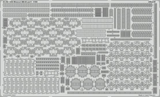 Eduard Accessories 53292 USS Missouri BB-63 1/350 HOBBY BOSS
