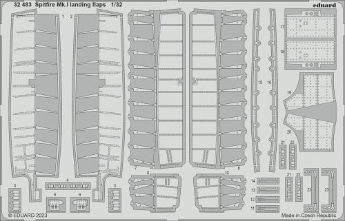 Eduard Accessories 32483 Spitfire Mk.I landing flaps 1/32 KOTARE