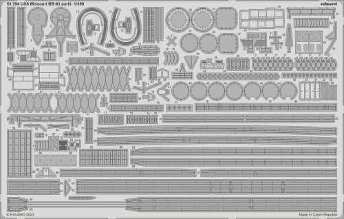 Eduard Accessories 53294 USS Missouri BB-63 part 3 1/350 HOBBY BOSS