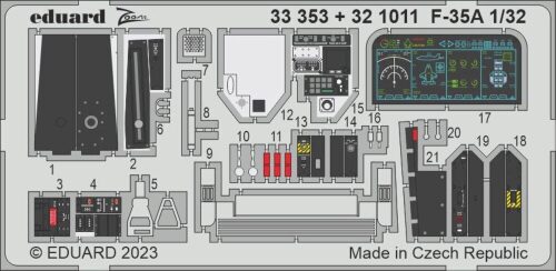 Eduard Accessories 33353 F-35A 1/32 TRUMPETER