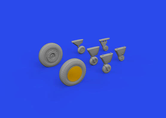 Eduard Accessories 648887 FM-2 wheels 1/48 EDUARD