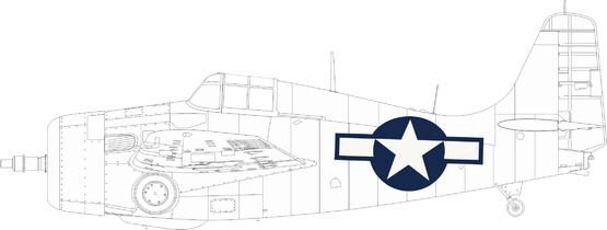 Eduard Accessories EX971 FM-2 US national insignia 1/48 EDUARD