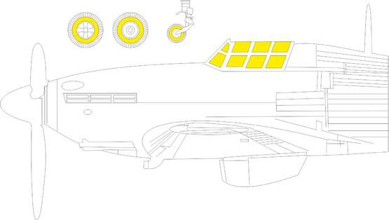 Eduard Accessories EX1015 Hurricane Mk.IIb TFace 1/48 ARMA HOBBY