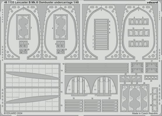 Eduard Accessories 481133 Lancaster B Mk.III Dambuster undercarriage 1/48 HKM