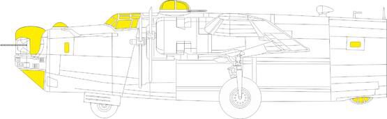 Eduard Accessories EX1042 B-24J TFace  HOBBY BOSS