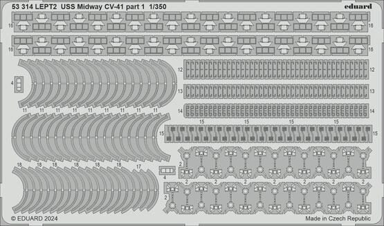 Eduard Accessories 53314 USS Midway CV-41 part 1