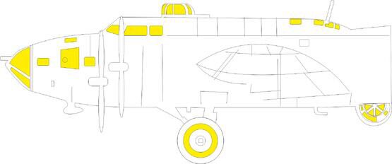 Eduard Accessories EX1069 B-17F (alternate nose, frame X) TFace  EDUARD