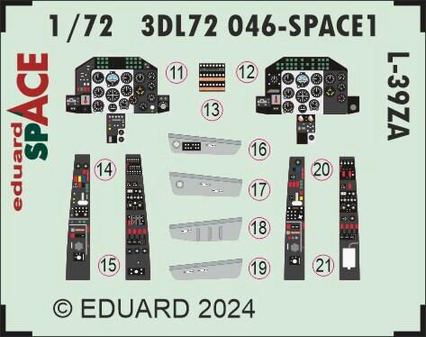 Eduard Accessories 3DL72046 L-39ZA SPACE  EDUARD