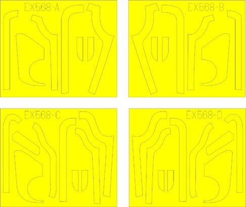 Eduard Accessories EX568 B-17G antiglare panels(BO & DL productio for Revell/Monogram