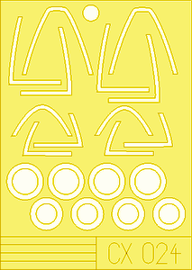 Eduard Accessories CX024 F-18C Hornet für Hasegawa Bausatz 