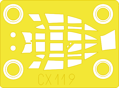 Eduard Accessories CX119 Mosquito Fighter CX119 für Tamiya Bausatz