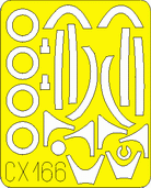 Eduard Accessories CX166 F-16A Fighting Falcon Für Hasegawa Bausatz