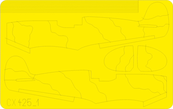 Eduard Accessories CX425 Spitfire camo scheme B