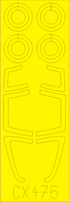 Eduard Accessories CX475 Su-33 Flanker D for Zvezda