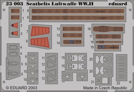 Eduard Accessories 23003 Luftwaffe WW.II