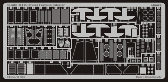 Eduard Accessories 48533 B-17G Flying Fortress exterior für Revell/Monogram Bausatz