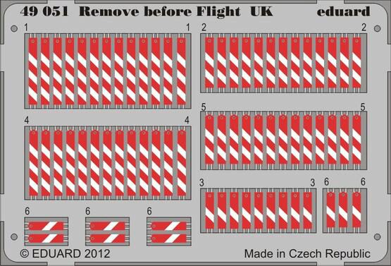 Eduard Accessories 49051 Remove before flight UK