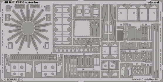 Eduard Accessories 48642 F6F-3 exterior for Hobby Boss