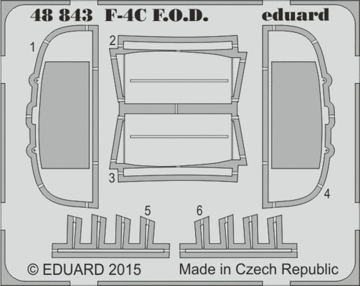 Eduard Accessories 48843 F-4C F.O.D for Eduard