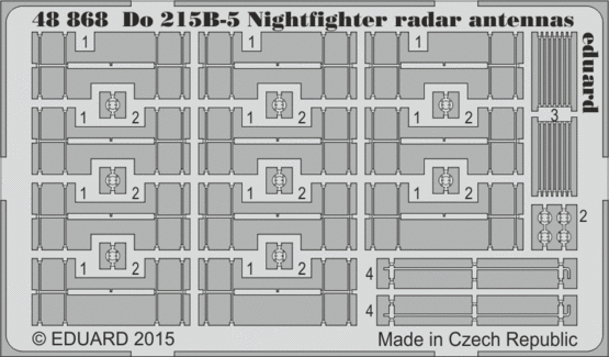 Eduard Accessories 48868 Do 215B-5 Nightfighter radar antennas fI
