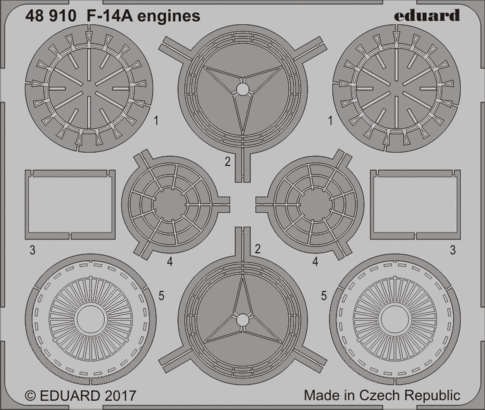 Eduard Accessories 48910 F-14A engines for Tamiya