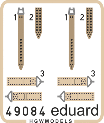 Eduard Accessories 49084 IJN seatbelts SUPERFABRIC