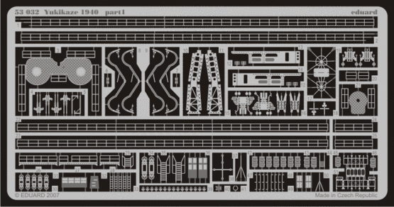 Eduard Accessories 53032 Yukikaze 1940 1/350 für Hasegawa-Bausatz