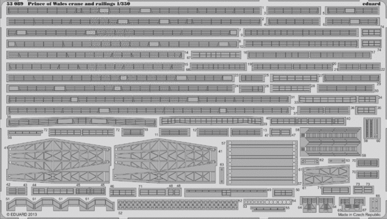 Eduard Accessories 53089 Prince of Wales crans a. railings f. Ta.