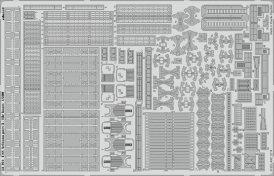 Eduard Accessories 53104 USS Arizona part 3-life boats f.Trumpete