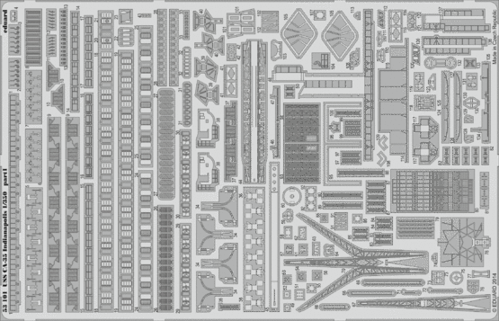 Eduard Accessories 53101 USS CA-35 Indianapolis for Academy