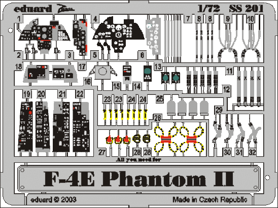 Eduard Accessories 73201 F-4E Phantom II