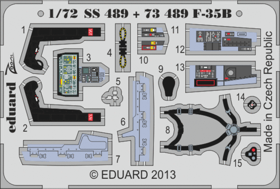 Eduard Accessories 73489 F-35B interior for Fujimi