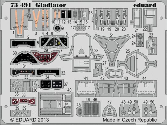 Eduard Accessories 73491 Gladiator for Airfix