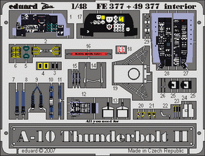 Eduard Accessories FE377 A-10 Thunderbolt II interior Für Italeri Bausatz