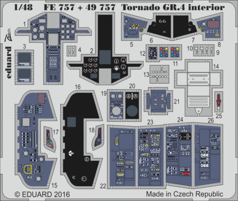 Eduard Accessories FE757 Tornado GR.4 interior for Revell