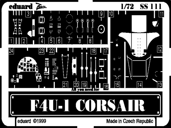 Eduard Accessories SS111 F4U-1 Corsair