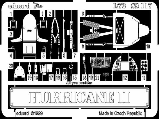 Eduard Accessories SS117 Hurricane II