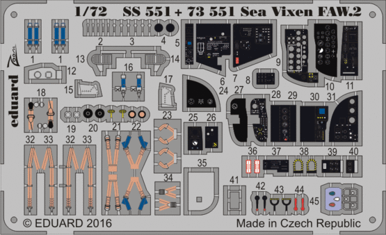 Eduard Accessories SS551 Sea Vixen FAW.2 for Cyber Hobby