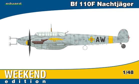 Eduard Plastic Kits 84145 Bf 110F Nachtjäger for Weekend