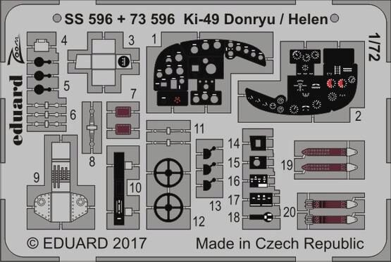 Eduard Accessories 73596 Ki-49 Donryu/Helen for Hasegawa