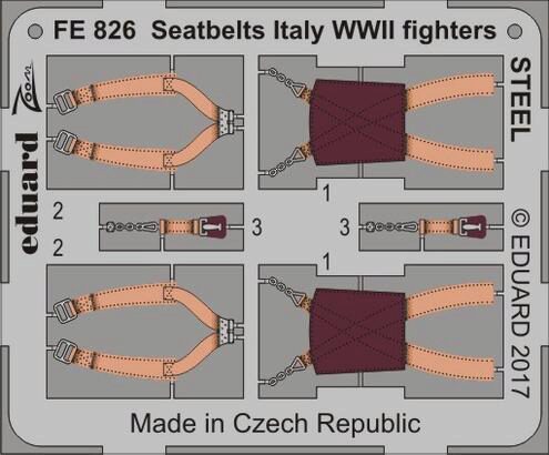 Eduard Accessories FE826 Seatbelts Italy WWII fighters STEEL