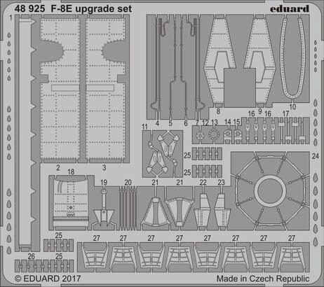Eduard Accessories 48925 F-8E upgrade set for Eduard