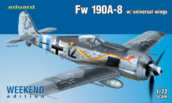 Eduard Plastic Kits 7443 Fw 190A-8 w/universal wings Weekend Edit