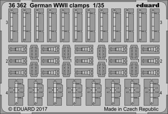 Eduard Accessories 36362 German WW2 clamps