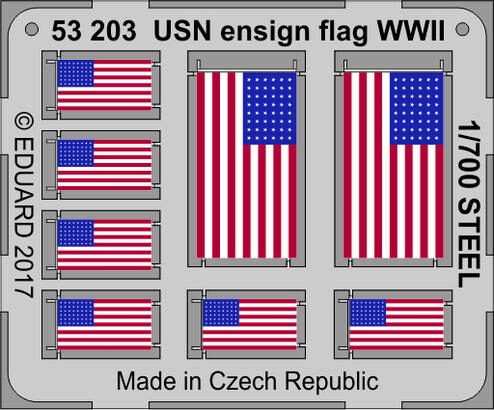 Eduard Accessories 53203 USN ensign flag WW2 STEEL