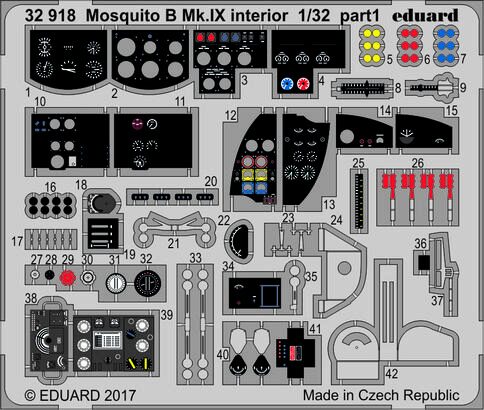 Eduard Accessories 32918 Mosquito B Mk.IX interior for HKM